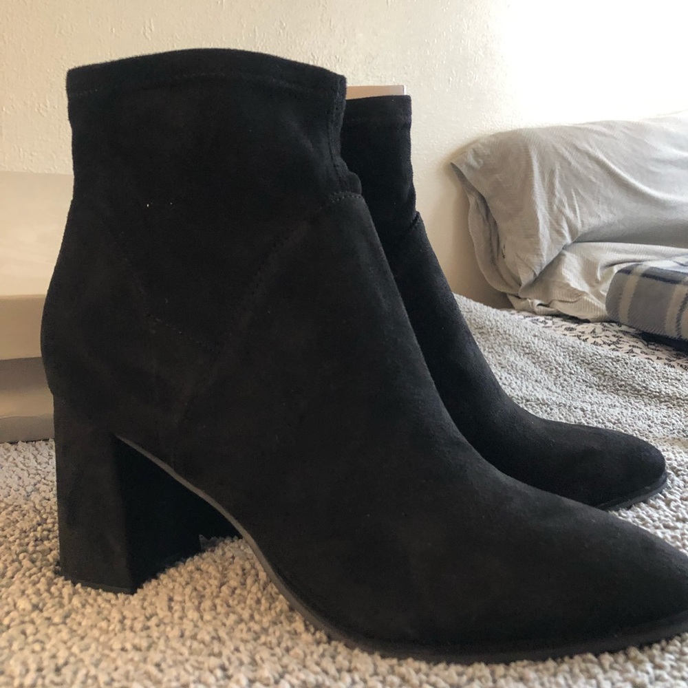 Marc Fisher Suede Ankle Booties - 10